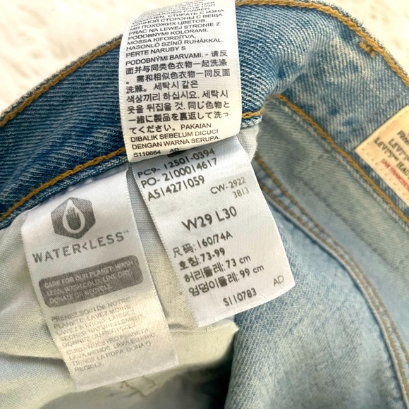 Levi’s Straight Jeans 29x30 - Picture 3 of 7